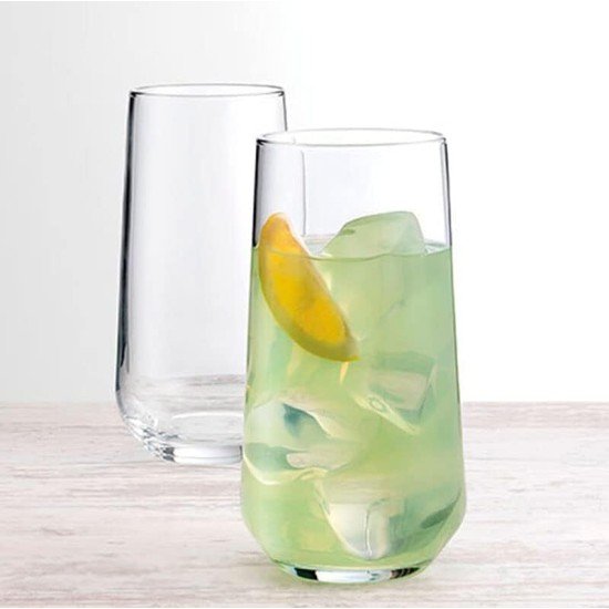 Highball Glasses Set of 3, Clear Glass Drinking Glasses, Long Drink Tall Glass Cups, Cocktail, Mojito, Water Glass, Tom Collins Bar Glassware