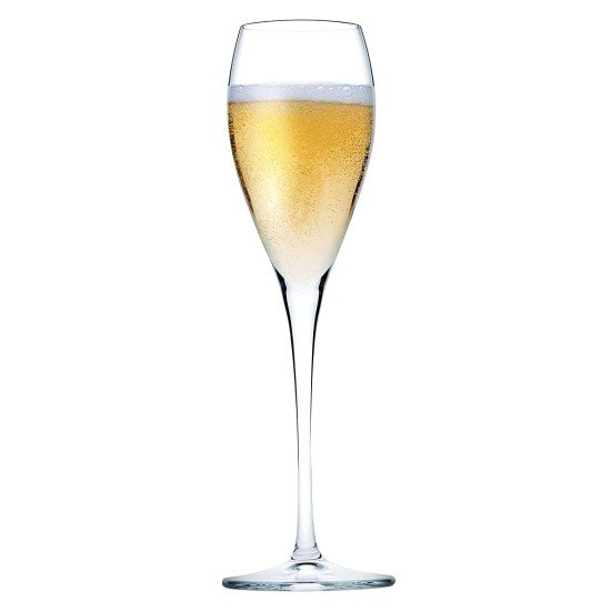  Champagne Flutes Set of 6, Fine Rim Crystal Champagne Glasses with Stem for Drinking Champagne, Clear Lead-Free Premium Blown Glassware