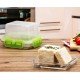  Tempered Glass Food Container with Bpa-free Locking Lid, On-the-go Lunch Box for Cheese, Snack, Food, Nuts, Spices, Glass Food Prep Storage, Snack Lunch Box (Rectangle 8.45 fl oz)