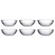 Glass Soup/Cereal Bowl Set of 6 - 13oz - Versatile for Fruit, Salad, Popcorn, Ice Cream, Cooking, Seasonings