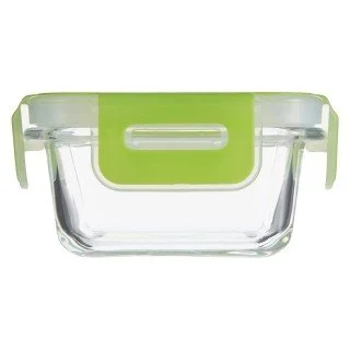 Biandeco Glass Baby Food Container with Bpa-free Locking Lid, On