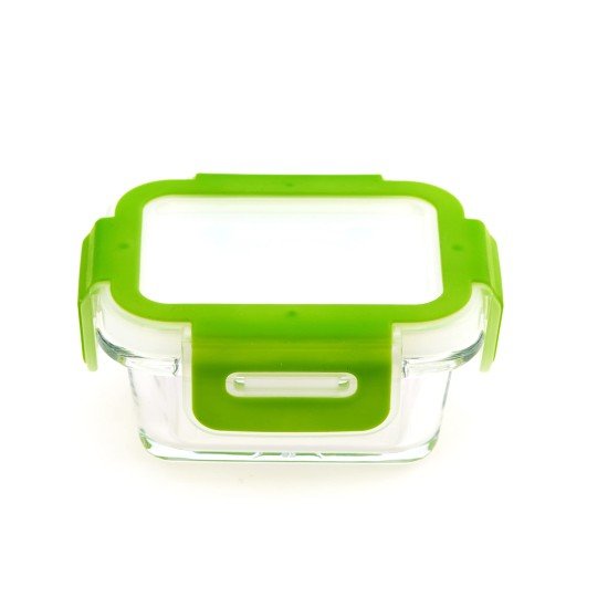  Glass Baby Food Container with Bpa-free Locking Lid, On-the-go Lunch Box for Snack, Food, Nuts, Spices, Glass Food Prep Storage (Rectangle 4.56 fl oz)