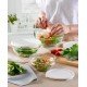  Glass Food Storage Container with Lid Variation Set of 3