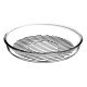  Round Glass Grill, 10.2 inch, Glass Casserole Dish, Tempered Borosilicate Glass Ovenware, Glass Baking Pan for Cooking