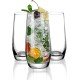  Highball Glasses Set of 3, Clear Glass Drinking Glasses, Long Drink Tall Glass Cups, Cocktail, Mojito, Water Glass, Tom Collins Bar Glassware