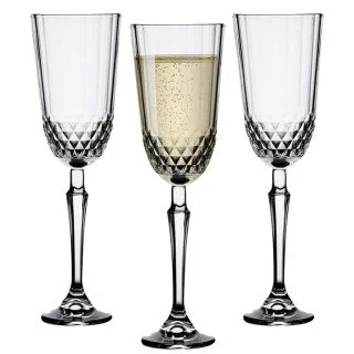 Biandeco Highball Glasses Set of 3, Clear Glass Drinking Glasses