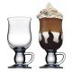  Irish Coffee Glasses, Footed with Handles Latte Mugs, Large Hot Toddy Glass Cup Set for Coffee, Cappuccino, Ice Cream, Hot Chocolate, Hot Beverages, Set of 2, 9 oz