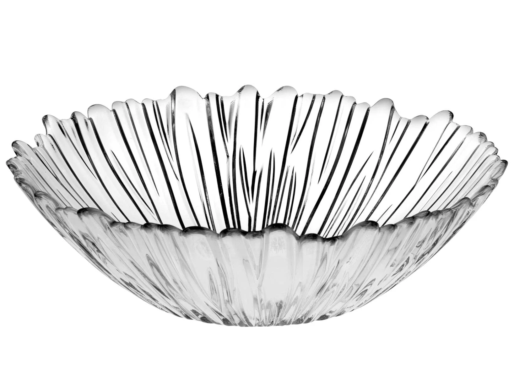 Biandeco Large Glass Salad Bowl, Decorative Fruit Bowls for