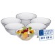 Glass Soup/Cereal Bowl Set of 6 - 13oz - Versatile for Fruit, Salad, Popcorn, Ice Cream, Cooking, Seasonings