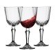 Elegance Red Wine Glasses Set of 6, Vintage Design Crystal Clear Stylish Coupe for Drinking Wine, Sturdy Premium Blown Chalices, 15.38 oz