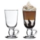  Irish Coffee Glasses Set of 2, 9 oz Coffee Mugs Set with Stand, Latte, Cappucino Hot Chocolate Cups with Lids, Best for Coffee, Ice Cream and Hot Beverages