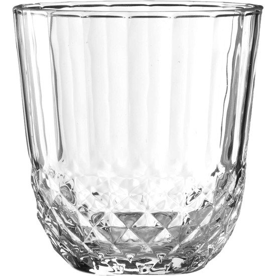 Whiskey Glasses Set Of 6, Double Old Fashioned Lowball Bar Tumblers for Drinking Bourbon, Scotch Whisky, Cocktails, Cognac, 11 oz