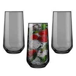 Biandeco Highball Glasses Set of 4, Long Drink Tall Glass Cups