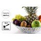  Large Glass Salad Bowl, Decorative Fruit Bowls for Serving, Mixing or Prep, Centerpiece Table Decorations, Serving Bowl for Vegetable, Pasta or Fruit